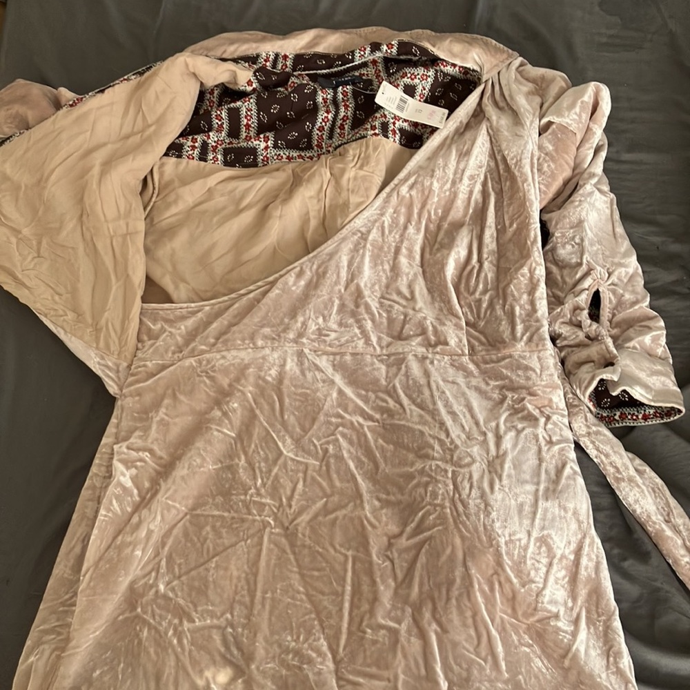 NWT Anthropologie Maeve Velvet Shirtdress 10 12 - Picture 5 of 5